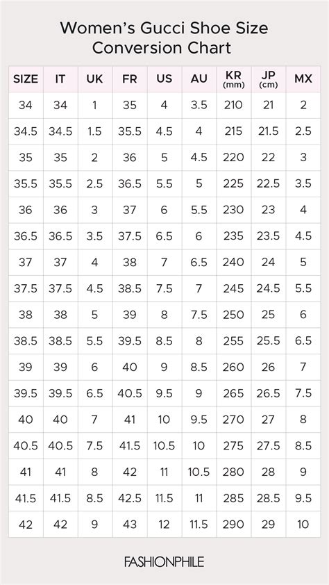 gucci size 50|gucci size conversion chart.